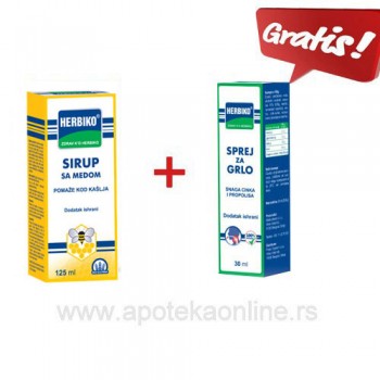 HERBIKO COUGH SYRUP with HONEY 125 ml + HERBIKO NASAL SPRAY for FREE HERBIKO COUGH SYRUP with HONEY 125 ml + HERBIKO NASAL SPRAY for FREE