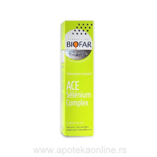 BIOFAR ACE & SELENIUM COMPLEX ŠUMEĆE TABLETE - Online Apoteka BIOFAR ACE & SELENIUM COMPLEX ŠUMEĆE TABLETE