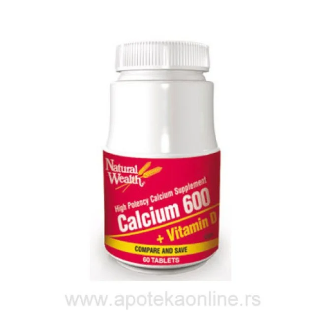KALCIJUM 600 PLUS VITAMIN D - Online Apoteka KALCIJUM 600 PLUS VITAMIN D