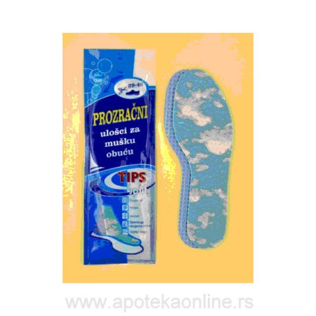 TIPS - PROZRAČNI ULOŽAK ZA MUŠKU OBUĆU - Online Apoteka TIPS - PROZRAČNI ULOŽAK ZA MUŠKU OBUĆU