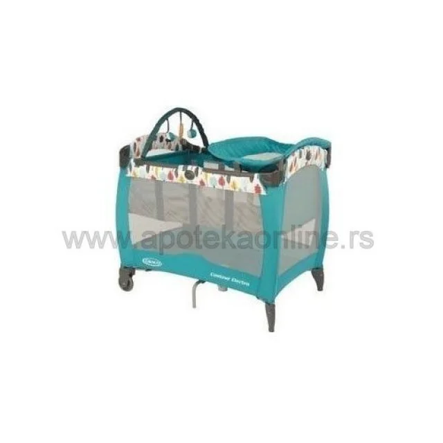 GRACO PRENOSIVI KREVETAC CONTOUR ELEKTRA LAKE SVETLO PLAVA - Online Apoteka GRACO PRENOSIVI KREVETAC CONTOUR ELEKTRA LAKE SVETLO PLAVA