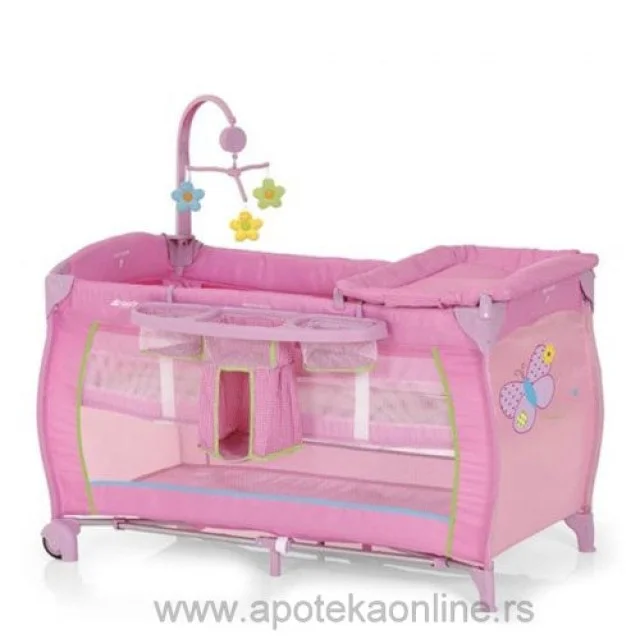 HAUCK PRENOSIVI KREVETAC BABY CENTAR - BUTTERFLY - Online Apoteka HAUCK PRENOSIVI KREVETAC BABY CENTAR - BUTTERFLY