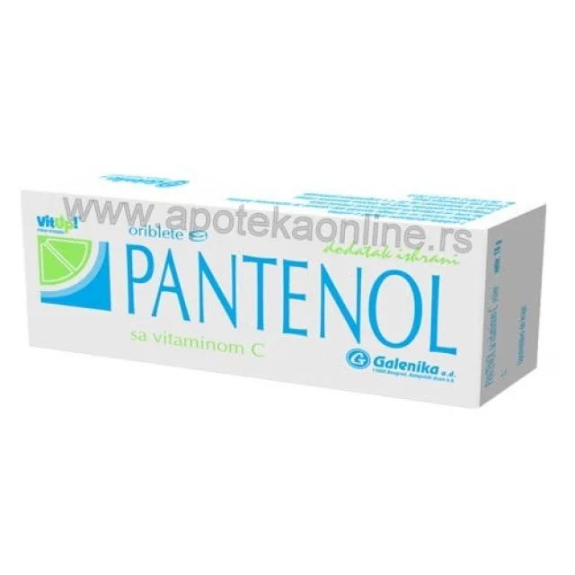 PANTENOL ORIBLETE SA VITAMINOM C - Online Apoteka PANTENOL ORIBLETE SA VITAMINOM C
