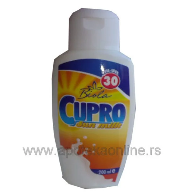 CUPRO SUN MILK SPF30 - Online Apoteka CUPRO SUN MILK SPF30