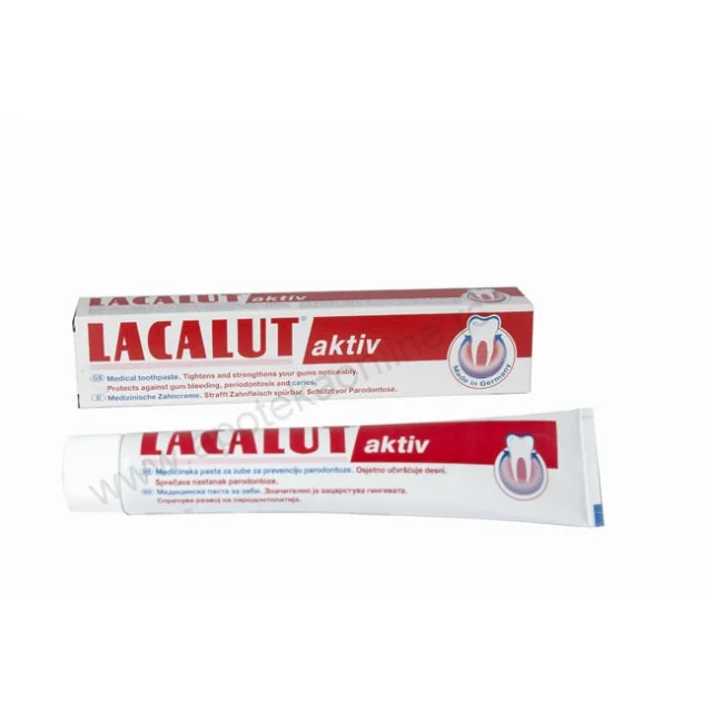 LACALUT AKTIV PASTA ZA ZUBE 75ml - Online Apoteka LACALUT AKTIV PASTA ZA ZUBE 75ml