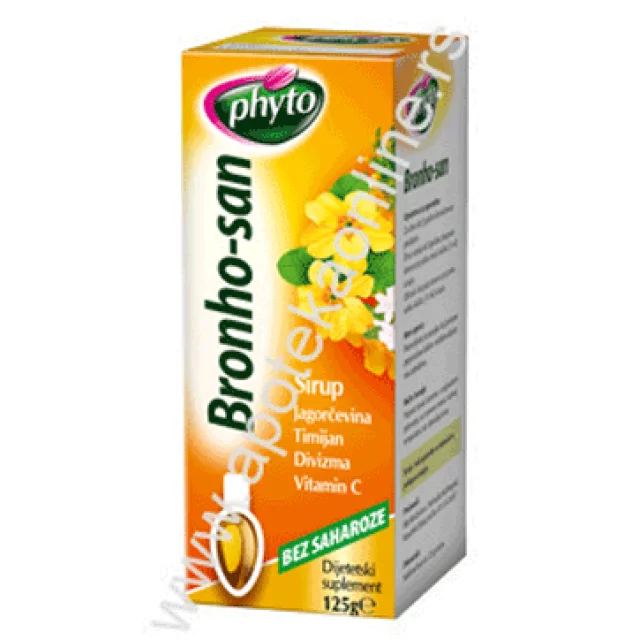 BRONHO - SAN SIRUP JAGORČEVINA-TIMIJAN-DIVIZMA-VITAMIN C BEZ SAHAROZE