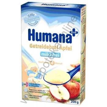 HUMANA BEZMLEČNA KAŠICA SA JABUKOM 200g, POSLE 4. MESECA HUMANA BEZMLEČNA KAŠICA SA JABUKOM 200g, POSLE 4. MESECA