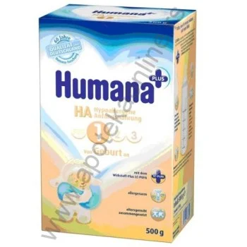 HUMANA MLEKO HA 1- 300 i 600gr, OD ROĐENJA HUMANA MLEKO HA 1- 300 i 600gr, OD ROĐENJA