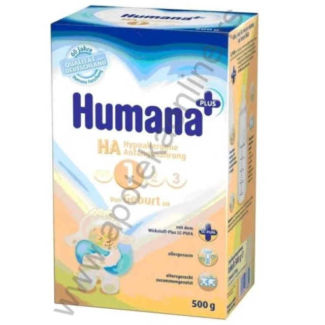 HUMANA MLEKO HA 1- 300 i 600gr, OD ROĐENJA - Online Apoteka HUMANA MLEKO HA 1- 300 i 600gr, OD ROĐENJA