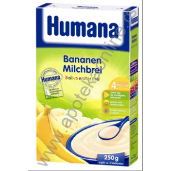 HUMANA MLEČNA KAŠICA SA BANANOM 250g, OD 4. MESECA HUMANA MLEČNA KAŠICA SA BANANOM 250g, OD 4. MESECA