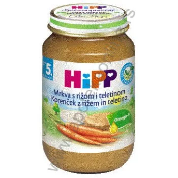 HIPP KAŠICA OD ŠARGAREPE SA PIRINČEM I TELETINOM 190g HIPP KAŠICA OD ŠARGAREPE SA PIRINČEM I TELETINOM 190g