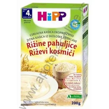 HIPP INSTANT MLEČNA KAŠICA SA PIRINČEVIM PAHULJICAMA 200g