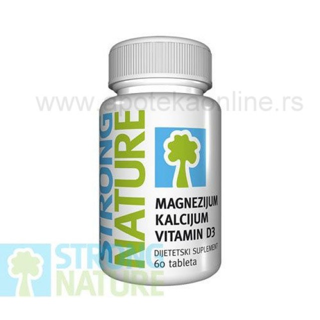 MAGNEZIUM,KALCIUM,VITAMIN D3 60 kapsula - Online Apoteka MAGNEZIUM,KALCIUM,VITAMIN D3 60 kapsula