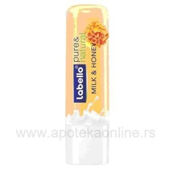 NIVEA LABELLO NATURAL MLEKO & MED 