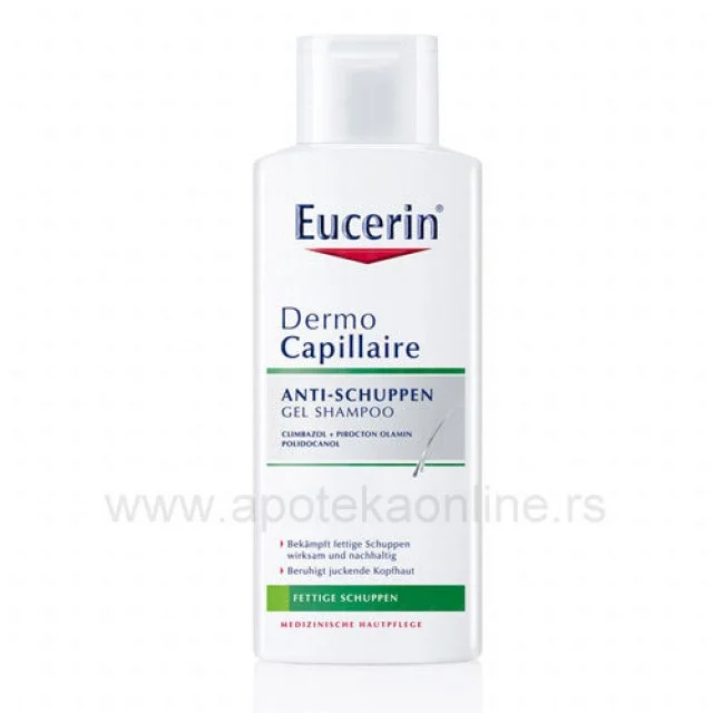 EUCERIN DERMOCAPILLAIRE GEL ŠAMPON PROTIV PERUTI - Online Apoteka EUCERIN DERMOCAPILLAIRE GEL ŠAMPON PROTIV PERUTI