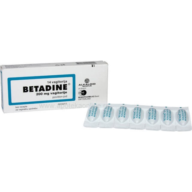 BETADINE VAGITORIJE - Online Apoteka BETADINE VAGITORIJE