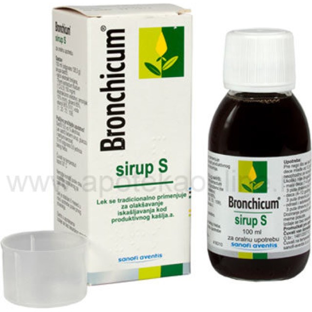 BRONCHICUM SIRUP S - Online Apoteka BRONCHICUM SIRUP S