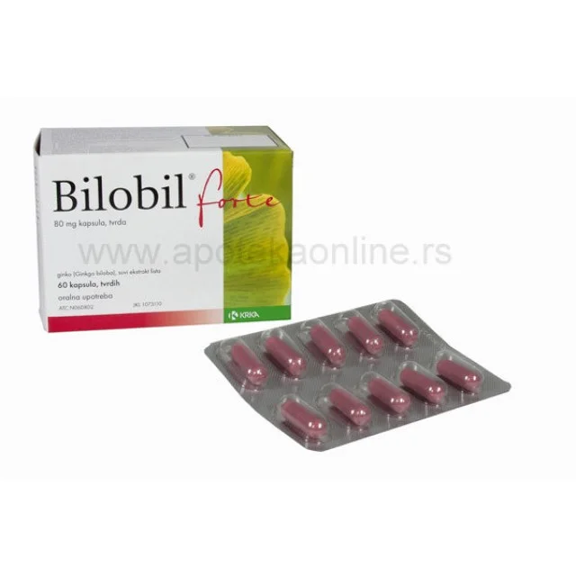BILOBIL FORTE 80mg KAPSULE - Online Apoteka BILOBIL FORTE 80mg KAPSULE