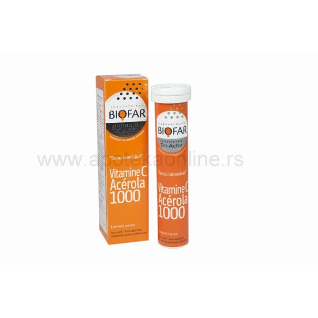 BIOFAR VITAMIN C ACEROLA 1000 TABLETE - Online Apoteka BIOFAR VITAMIN C ACEROLA 1000 TABLETE