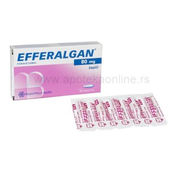 EFFERALGAN 80mg SUPOZITORIJE EFFERALGAN 80mg SUPOZITORIJE