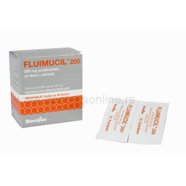 FLUIMUCIL 200mg KESICE - Online Apoteka FLUIMUCIL 200mg KESICE