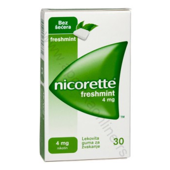 NICORETTE FRESHMINT GUMA ZA ŽVAKANJE
