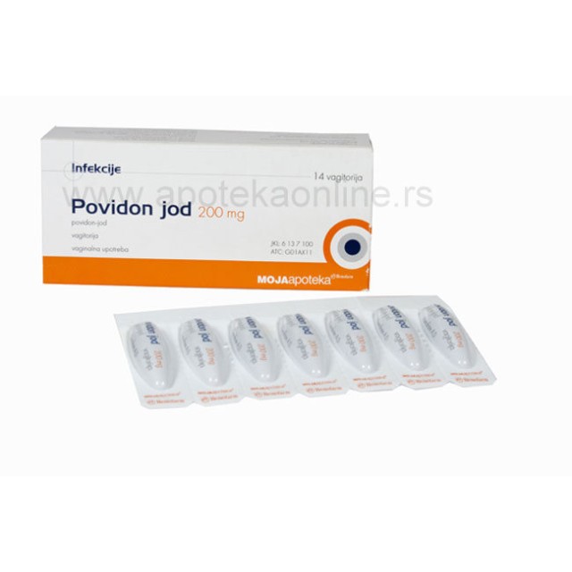POVIDON JOD 200mg VAGITORIJE