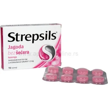 STREPSILS JAGODA BEZ ŠEĆERA