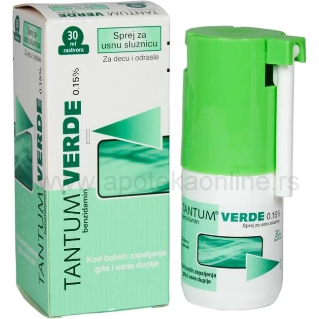 TANTUM VERDE SPREJ 30ml - Online Apoteka TANTUM VERDE SPREJ 30ml