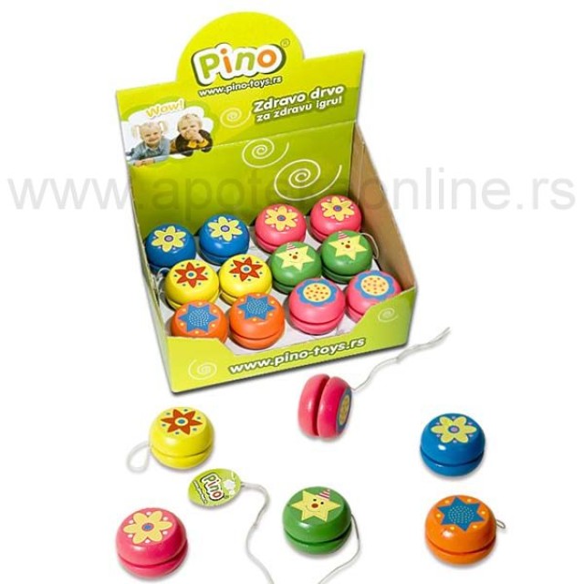 PINO DRVENA IGRAČKA JO-JO - HAPPY - Online Apoteka PINO DRVENA IGRAČKA JO-JO - HAPPY