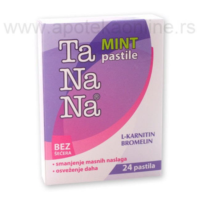 TANANA MINT PASTILE - Online Apoteka TANANA MINT PASTILE